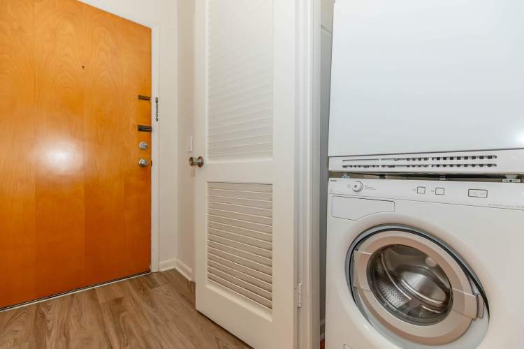 In home washer at Greece Commons Apartments in Rochester, New York