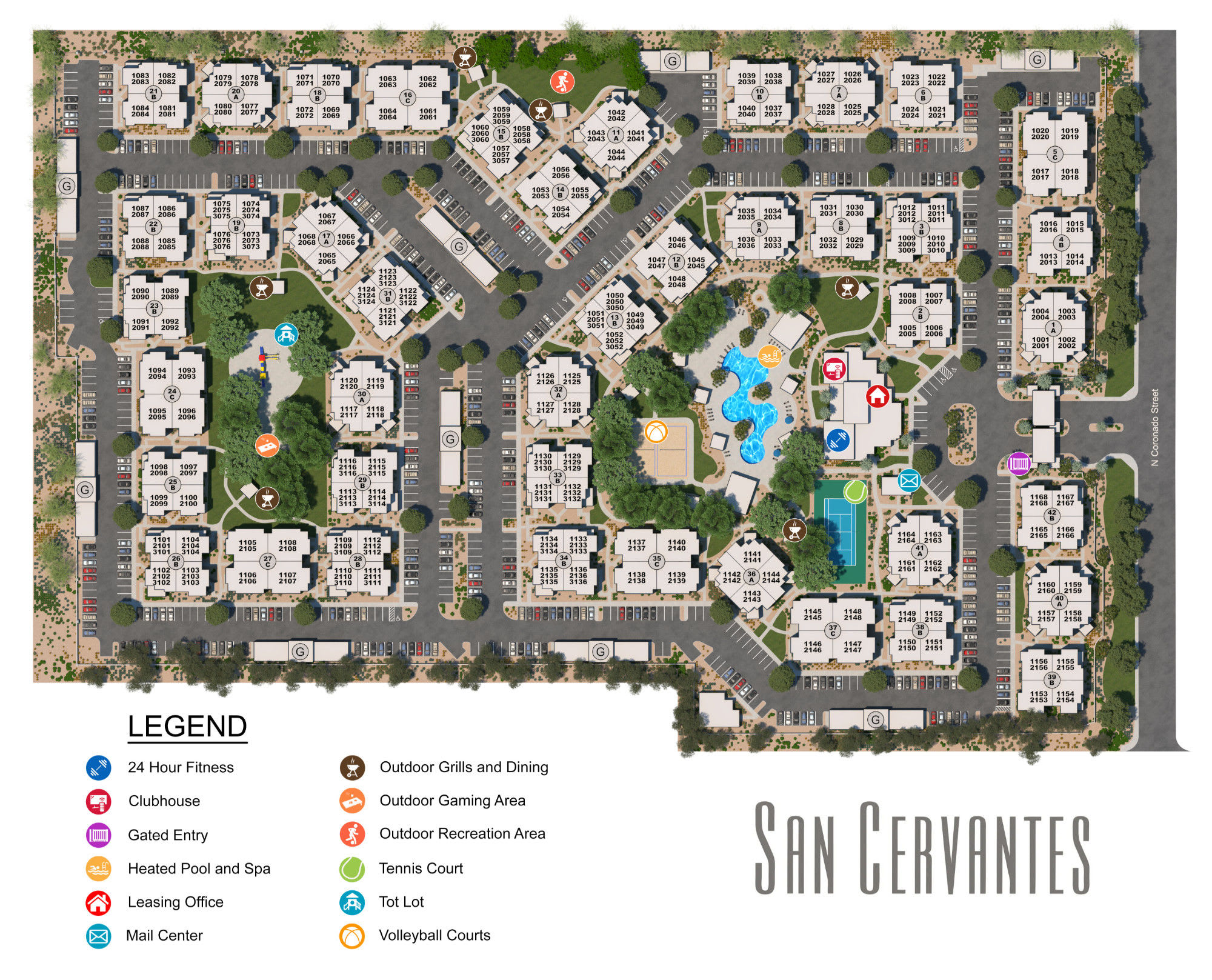 San Cervantes site plan