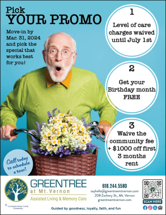 March Move In Flyer at GreenTree at Mt. Vernon in Mt. Vernon, Illinois 