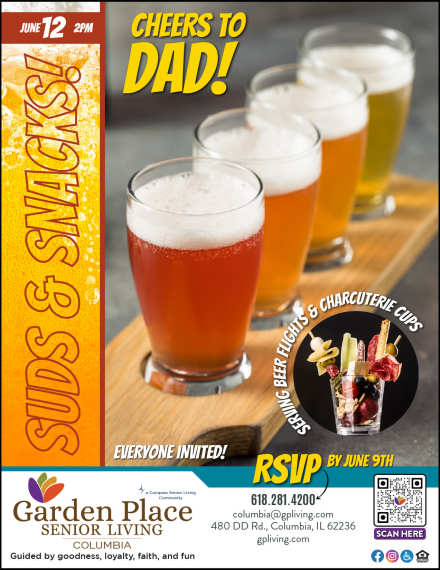 Father's Day Flyer at Garden Place Columbia in Columbia, Illinois