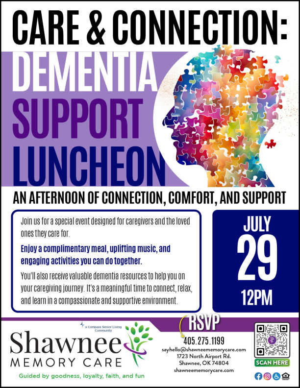 Care and Connect Flyer at Shawnee Memory Care in Shawnee, Oklahoma