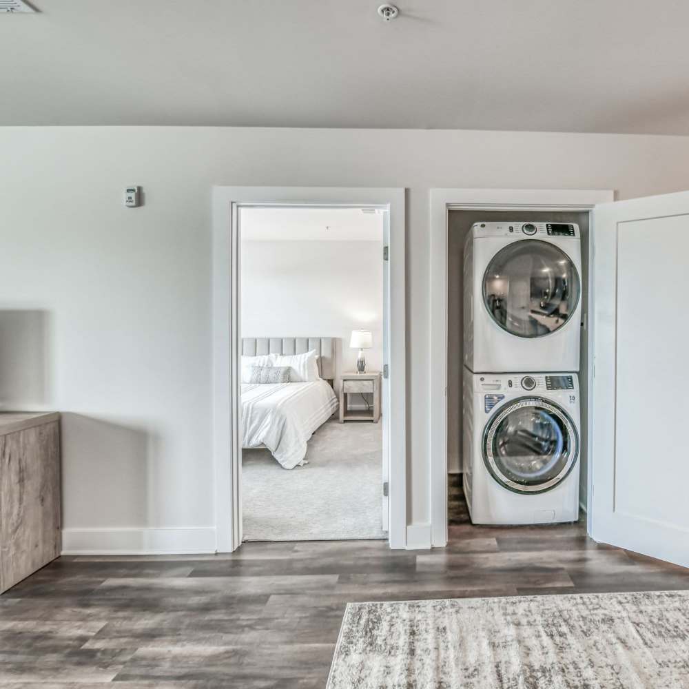 In-unit washer and dryer at Newport Avenue Apartments, Rumford, Rhode Island