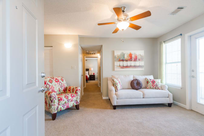 Living room area at Castlegate Commons Apartments in Bonaire