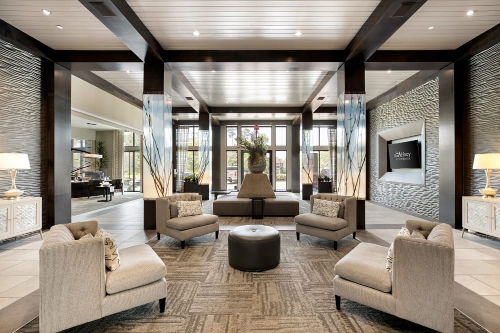 Modern Clubhouse at The Abbey at Northpoint in Spring, Texas