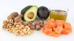 Healthy fats including: nuts, avocados, and olive oil. 