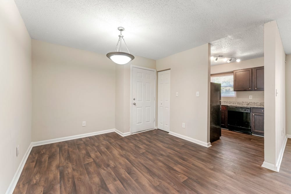 Bedroom with plush carpeting at Avondale Reserve Apartment Homes in Avondale Estates, Georgia