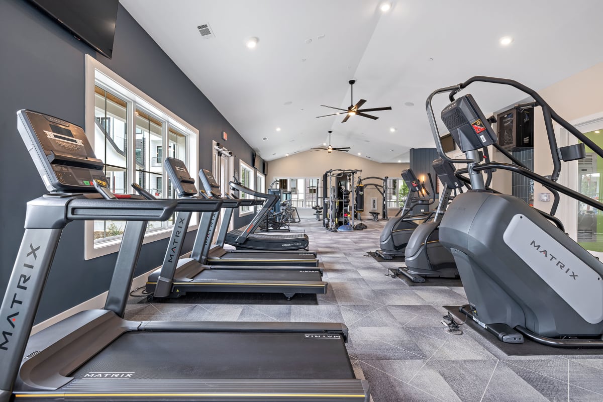 State of the art fitness center at The Avery in Austin, Texas