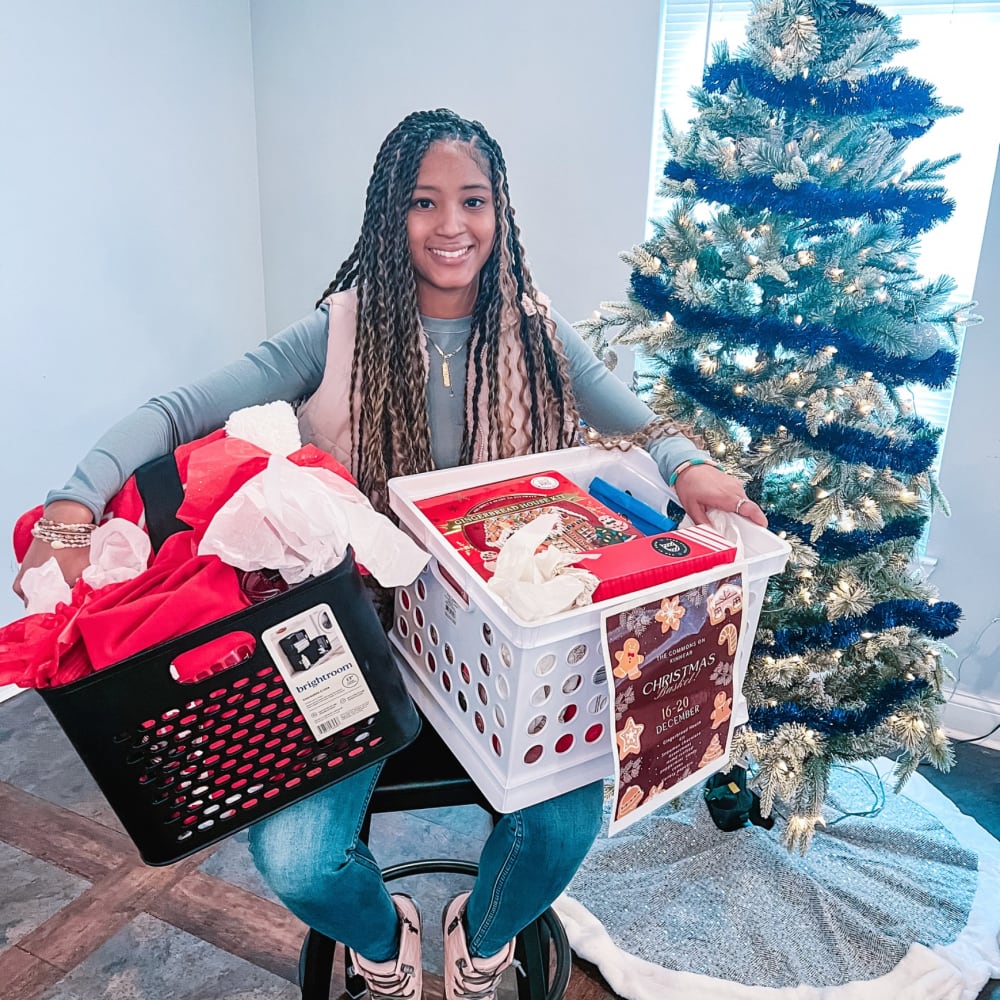 Celebrate christmas at Commons on Kinnear in Columbus, Ohio
