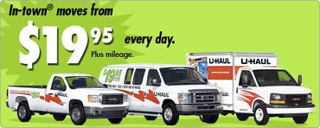 U-Haul truck rental information and pricing