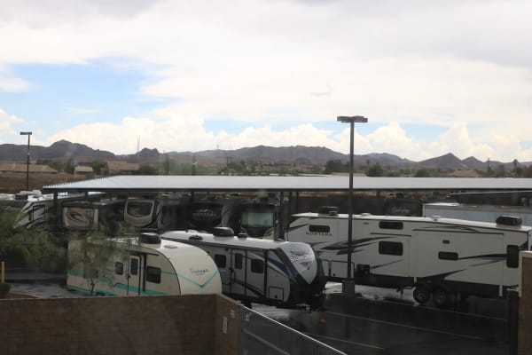 Vehicle storage at Crown Self Storage in North Las Vegas, Nevada