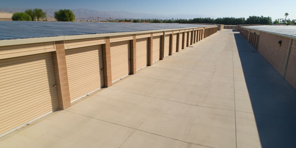 Outdoor units at StorQuest Self Storage in Cathedral City, California