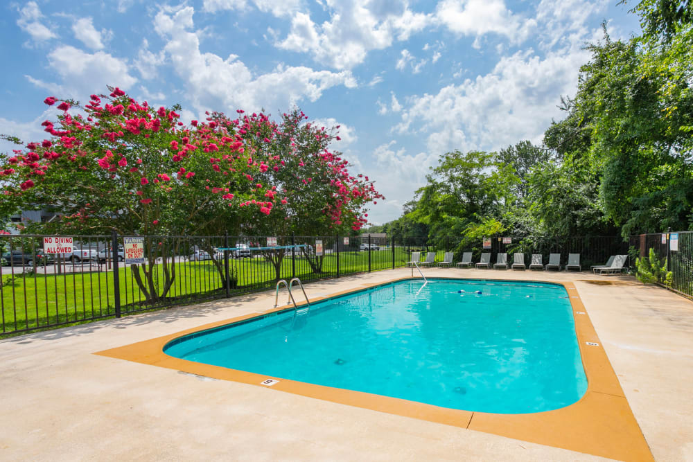 Spacious pool at Parkview Flats Apartments in Murfreesboro, Tennessee