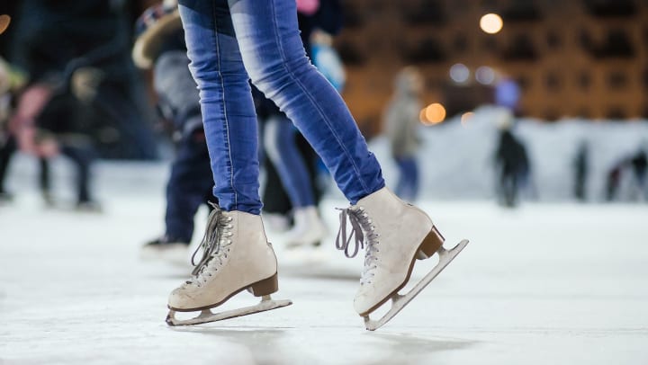 Person ice skating