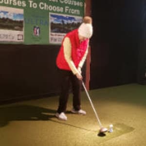 Resident Karen golfing for her Dare to Dream event near Addington Place of Carroll in Carroll, Iowa.
