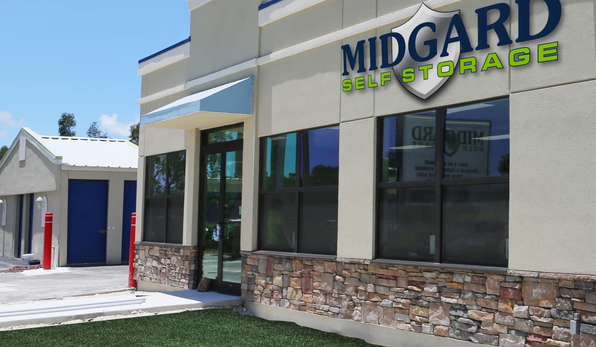 Front of Midgard Self Storage in Murfreesboro, Tennessee