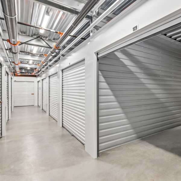 Climate controlled indoor storage units at StorQuest Self Storage in Oakland, California