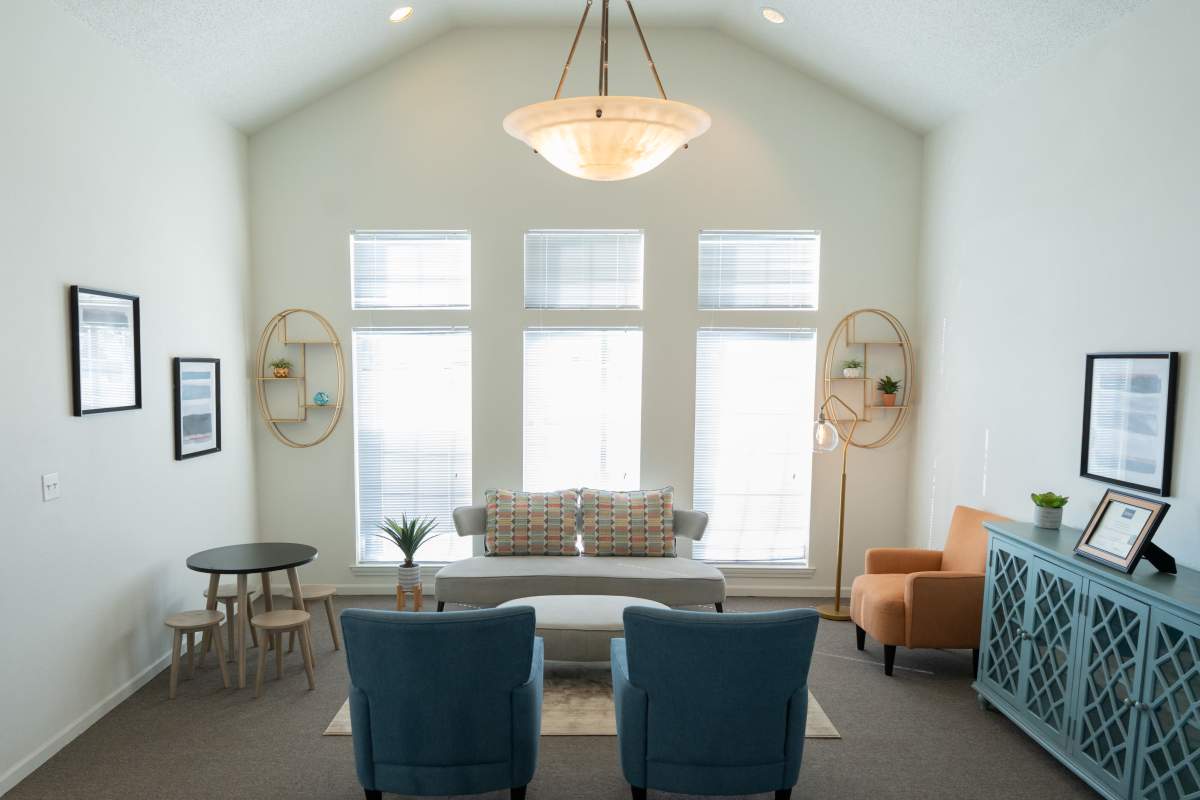 Bright clubhouse at Elizabeth Place in El Reno, Oklahoma