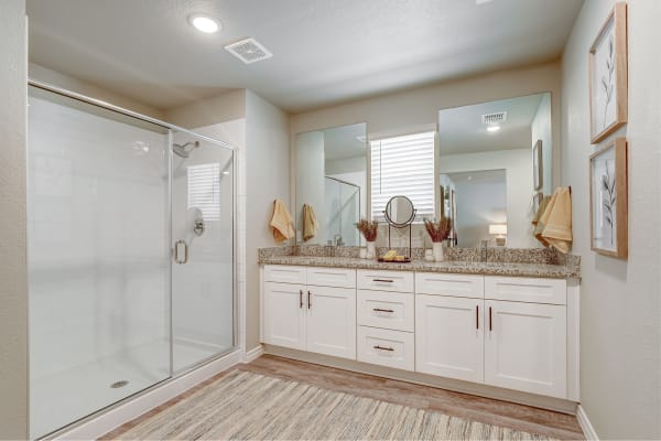 Luxurious bathroom at BB Living Civic Square in Goodyear, Arizona