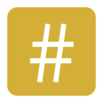 Hashtag icon to indicate social links for our website at Eagle Rock Apartments at Enfield in Enfield, Connecticut
