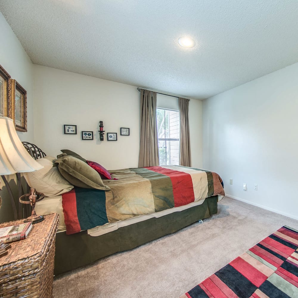 Bedroom at Springhill Apartments in Overland Park, Kansas