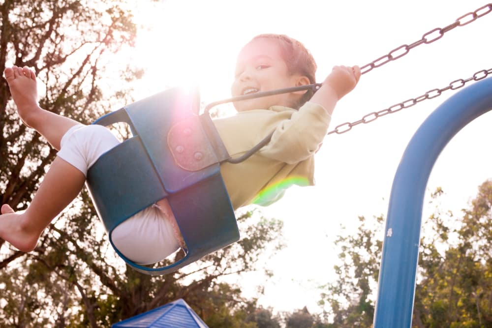 Playground at Courtside Towers Apartments in Woodland, California