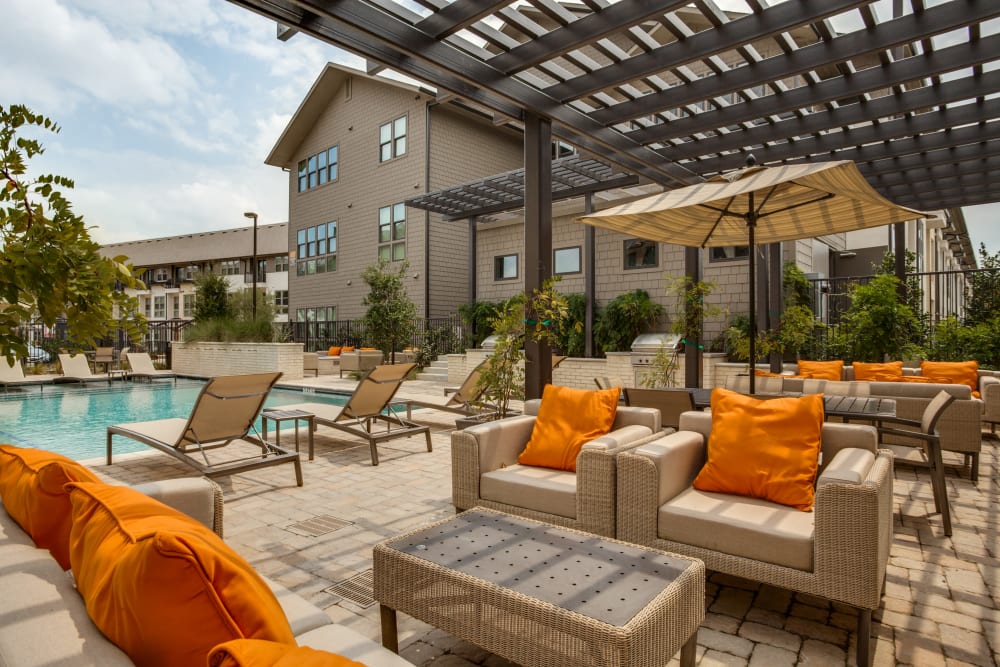 Outdoor pool at Atwood at Ellison in Dallas, Texas