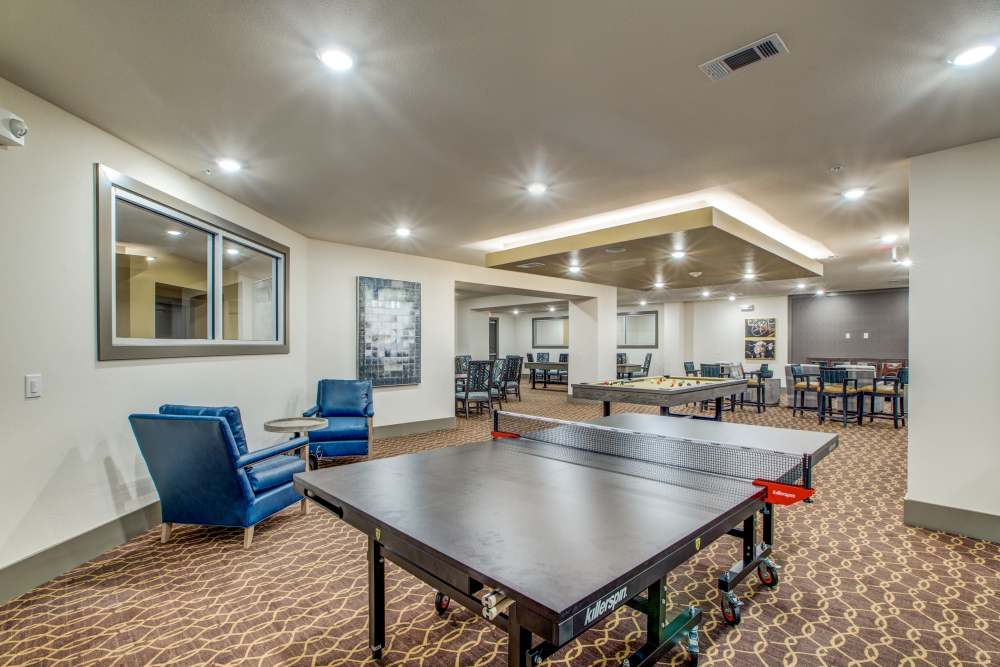 Game room with table-tennis Watermere McKinney in Mckinney, Texas