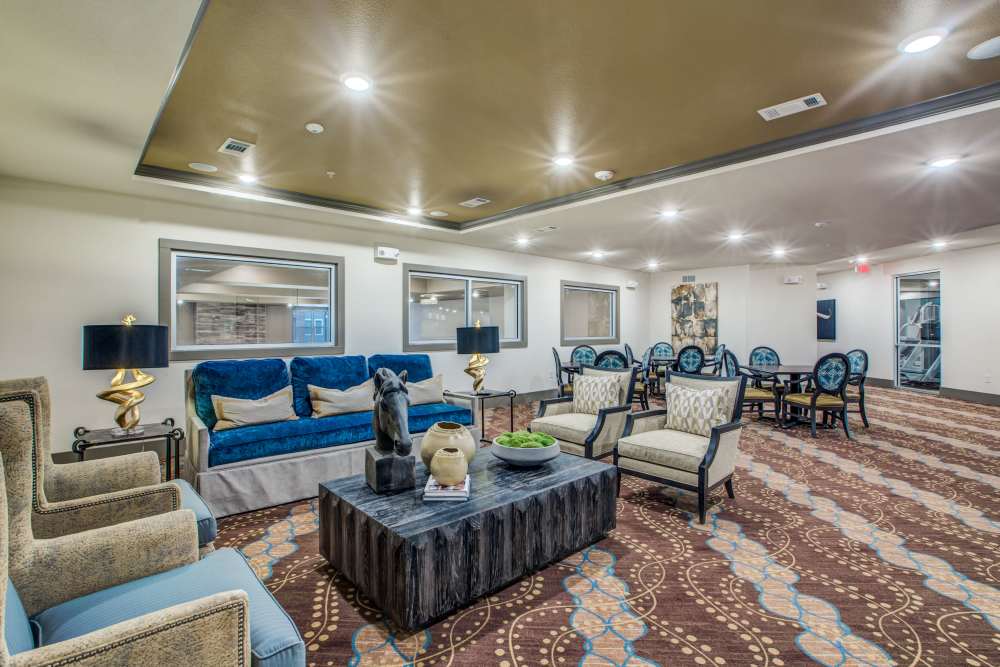 Lobby area with seating Watermere McKinney in Mckinney, Texas