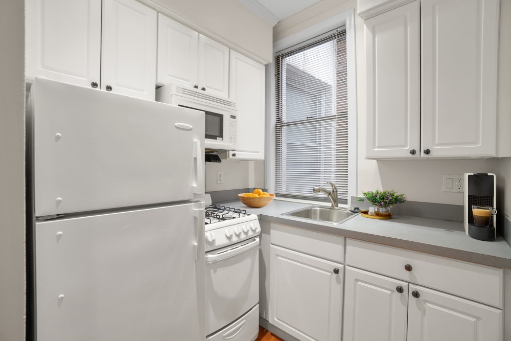 Modern kitchen at Atrio Boston in Boston, Massachusetts 