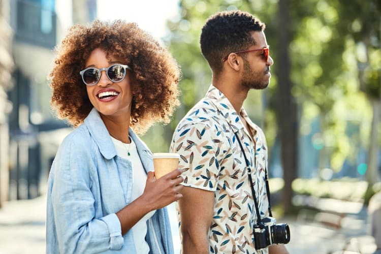 Residents touring the neighborhood at Magnolia on the Green in Allen, Texas