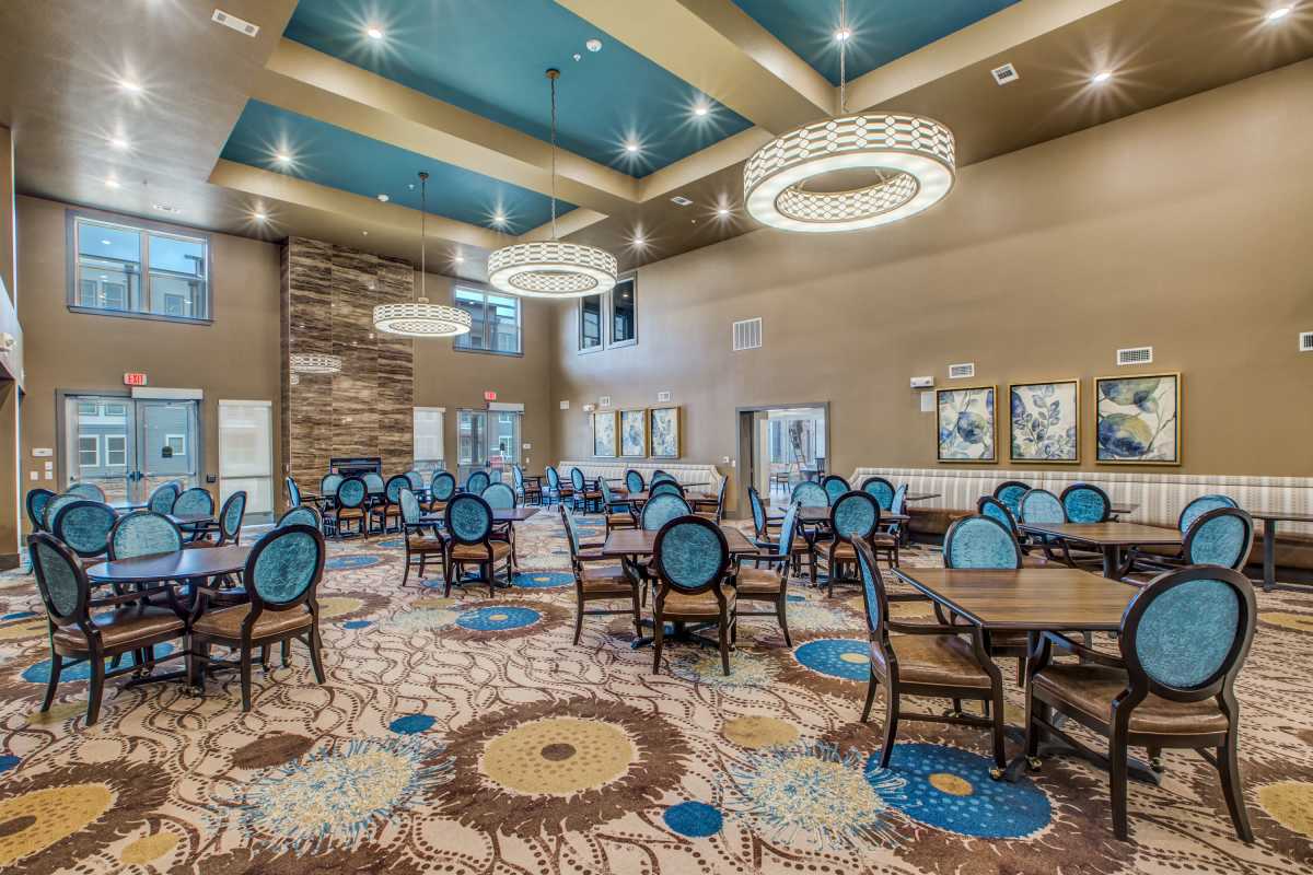 Dining room at Watermere at Woodland Lakes in Conroe, Texas