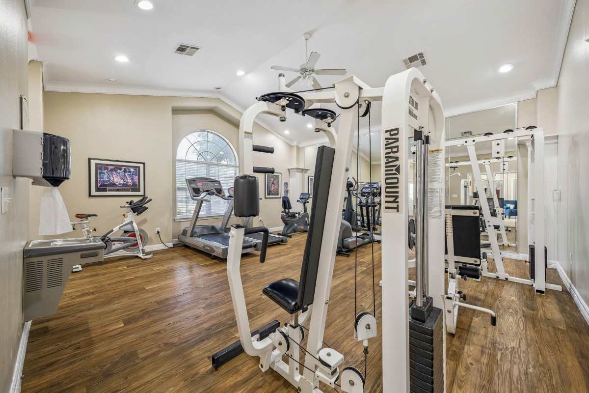 Gym hall at Timber Run in Spring, Texas  
