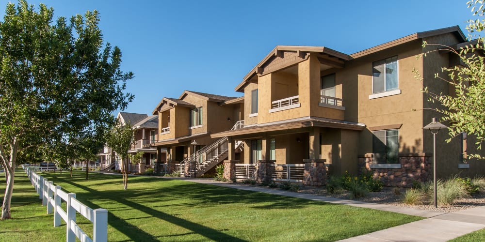 Exterior of Highland Groves at Morrison Ranch Apartments in Gilbert, Arizona