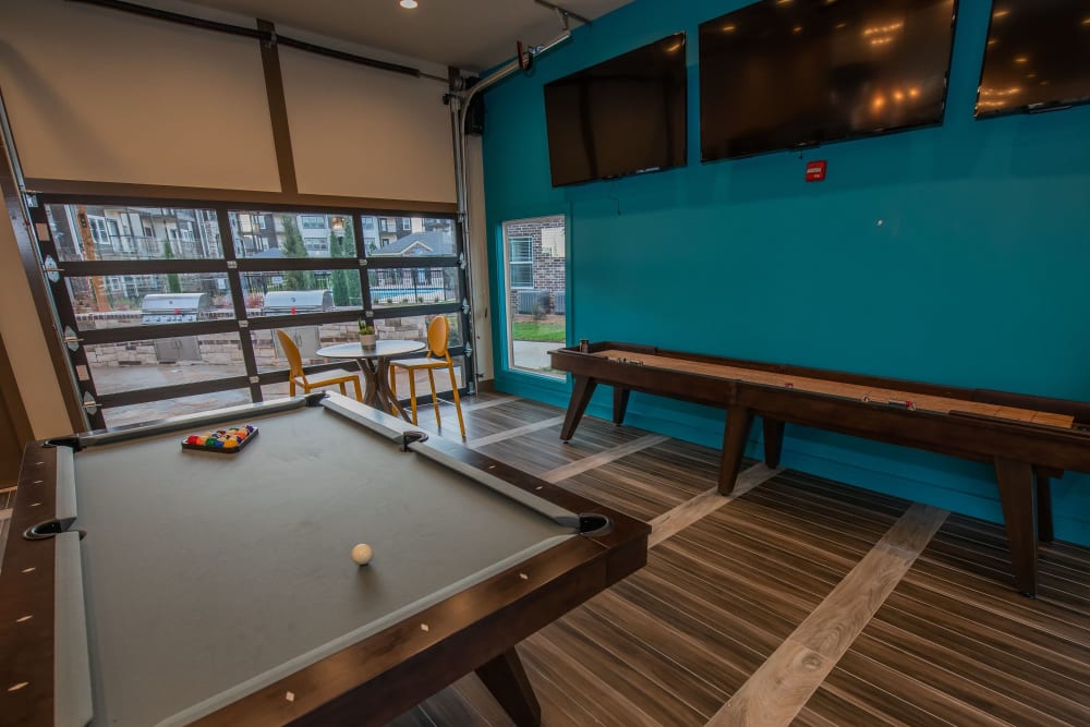 Luxury clubhouse at 97@ North Oak in Kansas City, Missouri