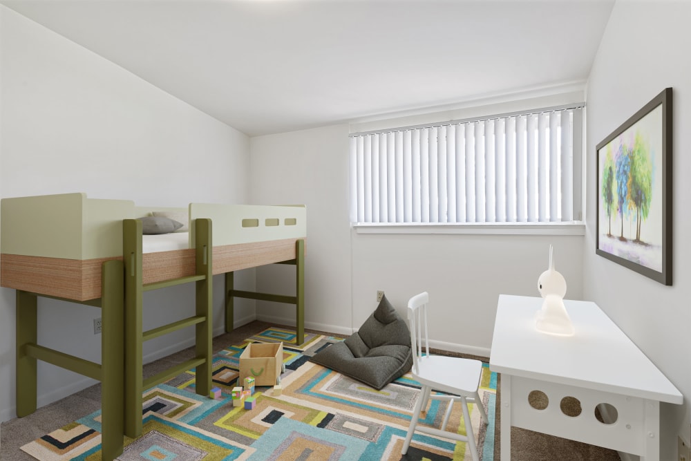 Kids room with storage in a home at JFSC in Norfolk, Virginia