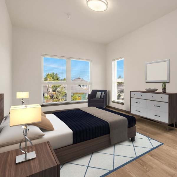 View floor plans offered at Sixth & Alder Apartments in Tacoma, Washington