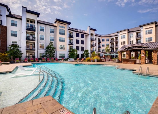 Celsius offers a spacious swimming pool in Charlotte, North Carolina