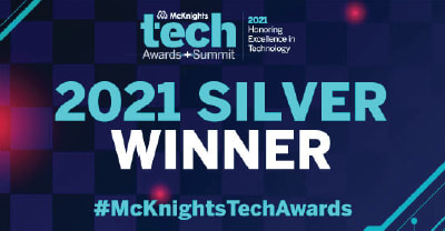 The McKnight's Tech Award Silver Winner Graphic