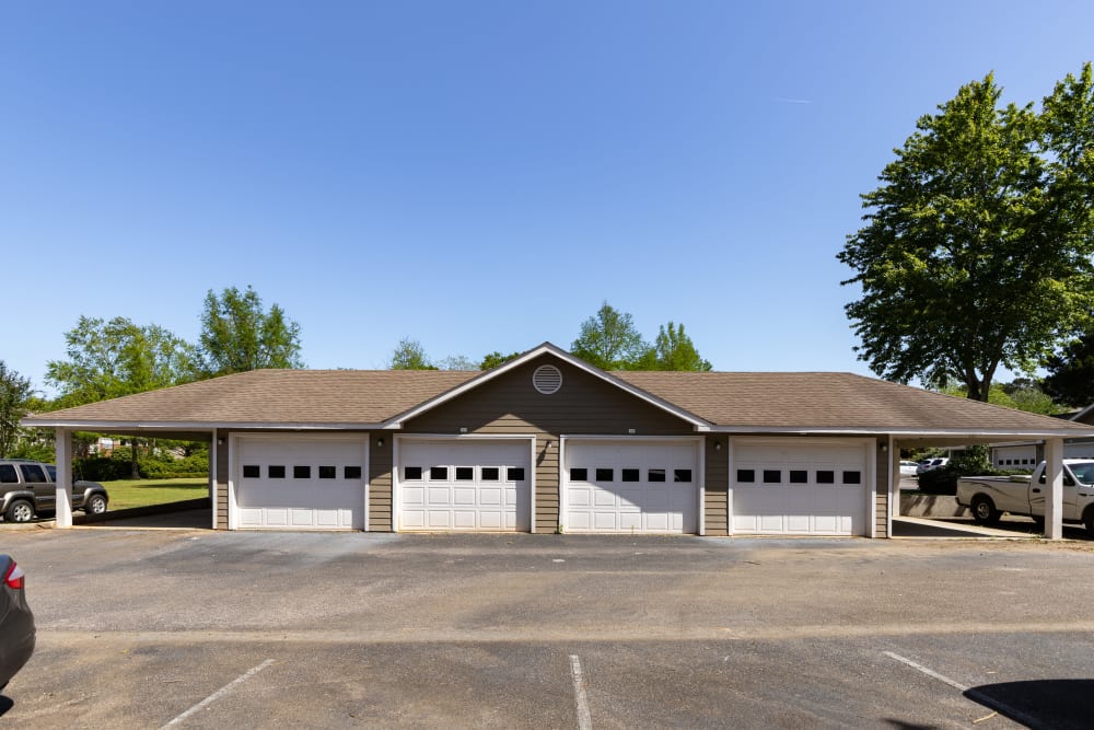 Garages available for residents at Gates at Jubilee in Daphne, Alabama