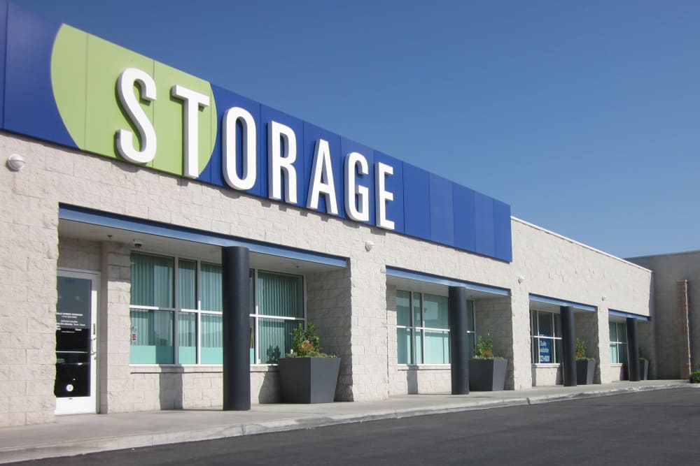 Main office building at Dale Street Self Storage in Buena Park, California. 