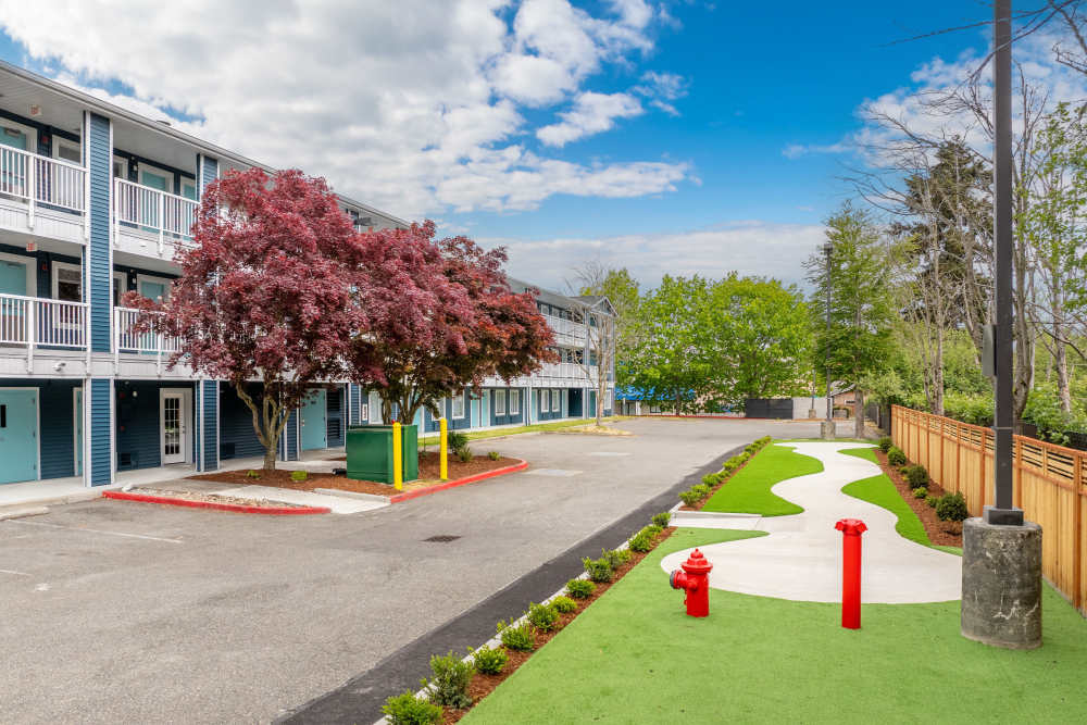 Outdoor Pet Area at The Theodore in Tacoma, Washington