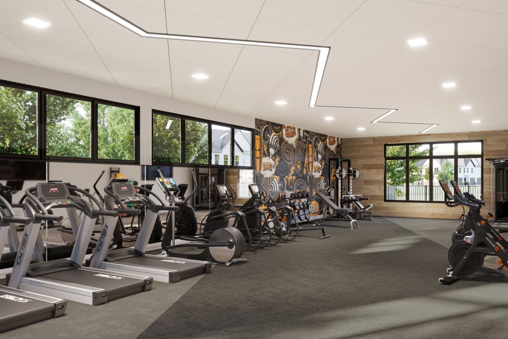 Fitness center at Legends Grove in Ann Arbor,Michigan