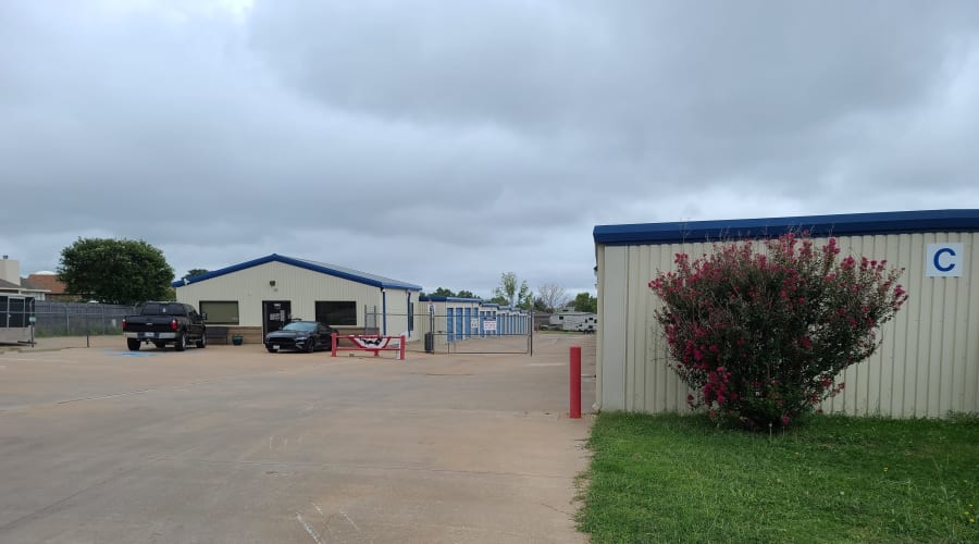 Gated entrance to KO Storage in Wichita Falls, Texas