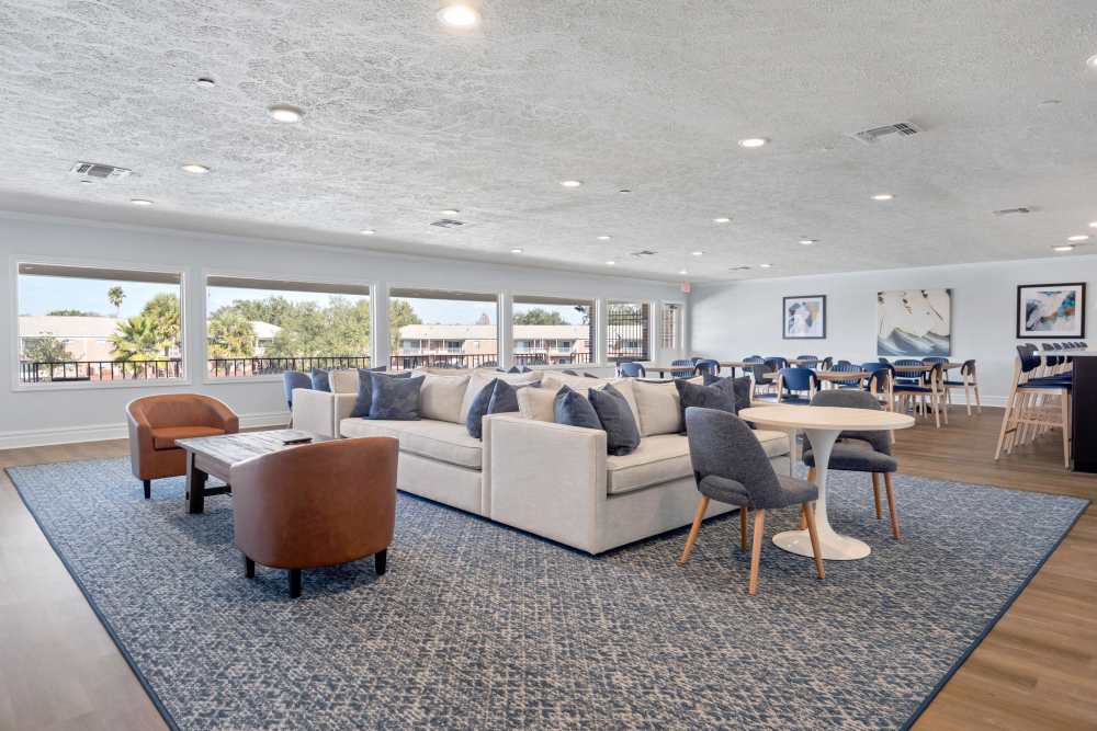 Common seating area at Carlton Arms Of South Lakeland in Lakeland, Florida