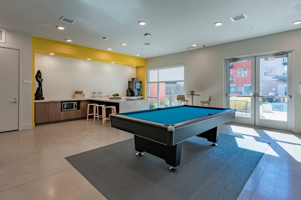 Game room at Encore Tessera in Phoenix, Arizona
