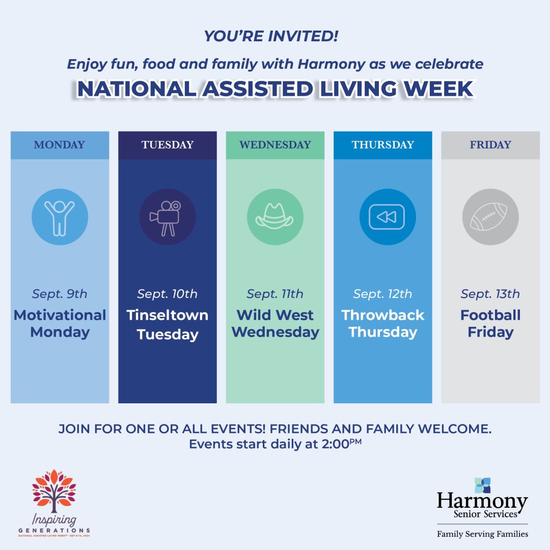 Join Harmony for National Assisted Living week