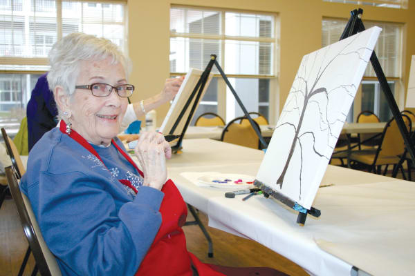 Arts and crafts are plentiful at El Dorado Estates Gracious Retirement Living in El Dorado Hills, California