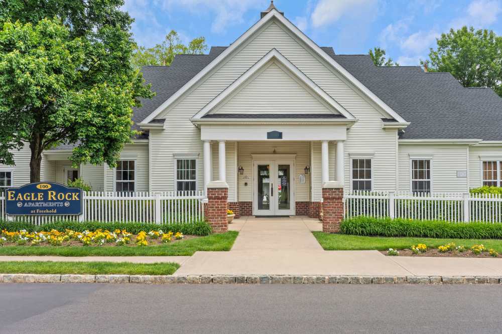 Renovated leasing office at Eagle Rock Apartments at Freehold in Freehold, New Jersey