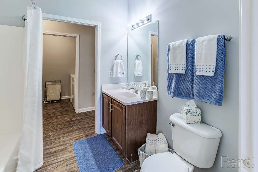 Full bathroom with shower