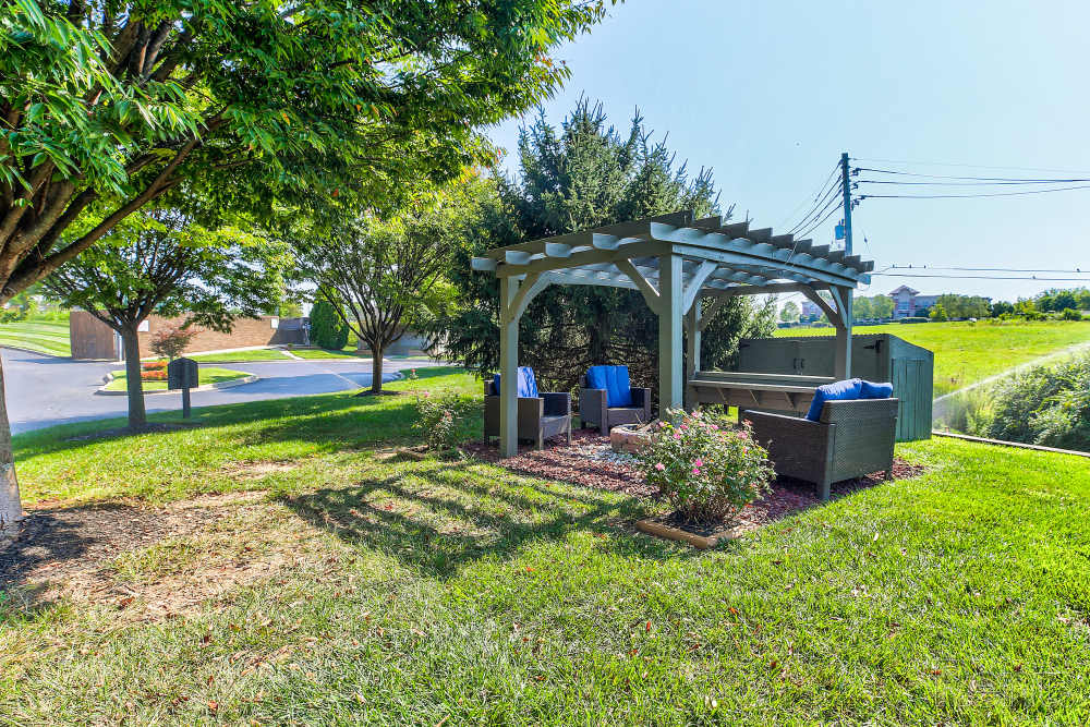 gazebo with lounge seating